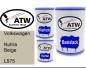 Preview: Volkswagen, Nutria Beige, L575: 500ml Lackdose + 500ml Klarlack + 250ml Härter - Set, von ATW Autoteile West.